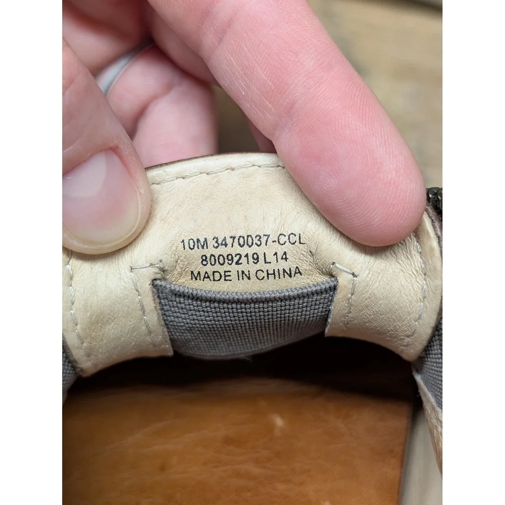 Frye‎ Brown Leather Zip Slip-On Sneakers Women's 10 Minimalist Casual